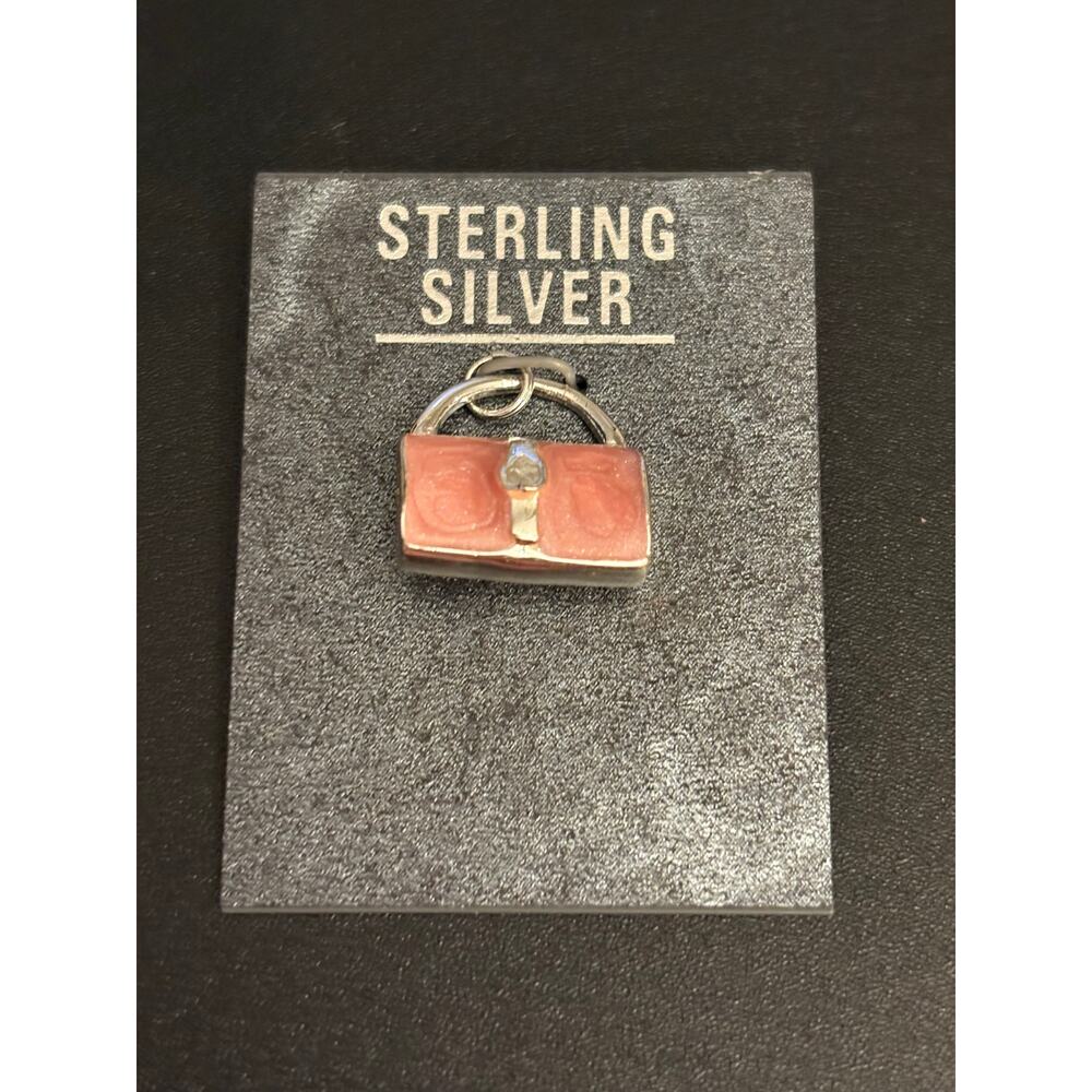 Sterling Silver Purse Charm 925 Handbag Charm